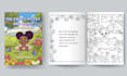 draw cute cozy custom children coloring book pages