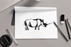 create a custom pet or animal silhouette illustration