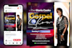 design a stunning online, social media, event, church flyer