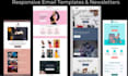develop responsive editable email template for salesforce
