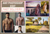 do skin retouch resize cutout image
