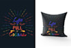 do customized  pillow cover or floor mat designs