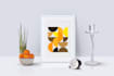 design custom wall art mockup
