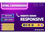 convert figma to html css psd to html landing page