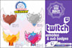 do twitch emotes, badges and sub badges in 24 hours