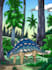 draw cartoon dinosaur in semi realis cartoon