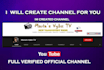 create youtube channel and optimize
