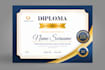professional certificate design, diploma certificate, award certificate