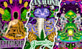 design stoner trippy weed mushroom psychedelic tshirt and label