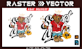 vectorize drawings, logo, and images into print ready files
