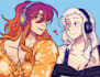 draw a digital couple drawing, fanart, or oc