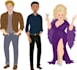 do flat illustration character of loved ones