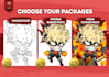 draw chibi style twitch emotes and streaming overlay
