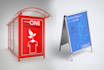 design creative billboard, sign board, banner, backdrops