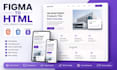 convert figma to HTML CSS  bootstrap responsive website