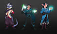draw dungeons and dragons or oc illustration