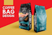 do professional coffee bag design or product label design
