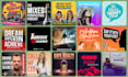 design podcast cover art, apple or spotify podcast logo