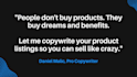 write converting product listings