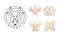 design elegant monoline or line art logo style design