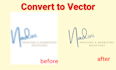 convert your logo into high resolution vector