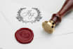 design your wax seal, wedding crest, monogram