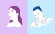 hand draw your photo portrait in simple 1 tone color