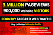 drive 1 million country targeted web traffic on your website