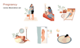 draw flat yoga pose, workout, fitness illustration of people