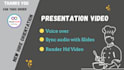 do synchronize audio with PPT slide, video, vsl, e course