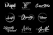 design cursive signature logo
