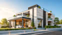 create photorealistic architectural exterior renders in d5