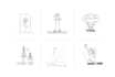 design creative detailed or simple line art logo for your company