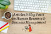 write human resource management articles and content