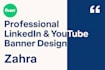 design professional linkedin, youtube, and social media banners that stand out