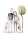 draw and drawing family portrait illustration