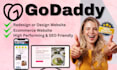design or redesign  godaddy or wordpress website, godaddy builder
