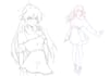 lineart anime manga characters