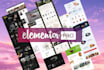 build professional website using elementor pro