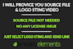 edit logo stings animation from envato elements on after effects
