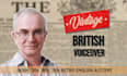 record a male voiceover in a retro vintage british accent