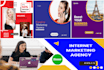 do instagram post, ads and banner design within 24 hours