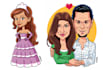 draw a funny caricature for your social media profile