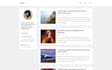 create simple blog website with custom design