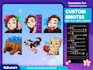 make your emotes for twitch, kick, tiktok, youtube, facebook