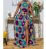 design high quality african fabric ladies dress