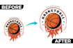 design professional custom logo and do manually vector tracing