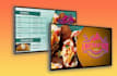 design modern TV menu screen or digital menu board