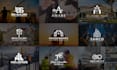 design a luxury modern real estate and construction logo