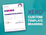 do xero custom template branding design